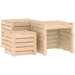 VidaXL 4-cz. Zestaw Skrzyń Ogrodowych, Lite Drewno Sosnowe -Building Materials Shop 16832726922231101 jpg gallery.big iext128352076