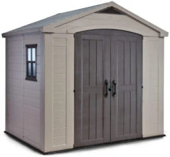 Domek Narzędziowy KETER Factor, Kremowy, 256,5x182x243 Cm