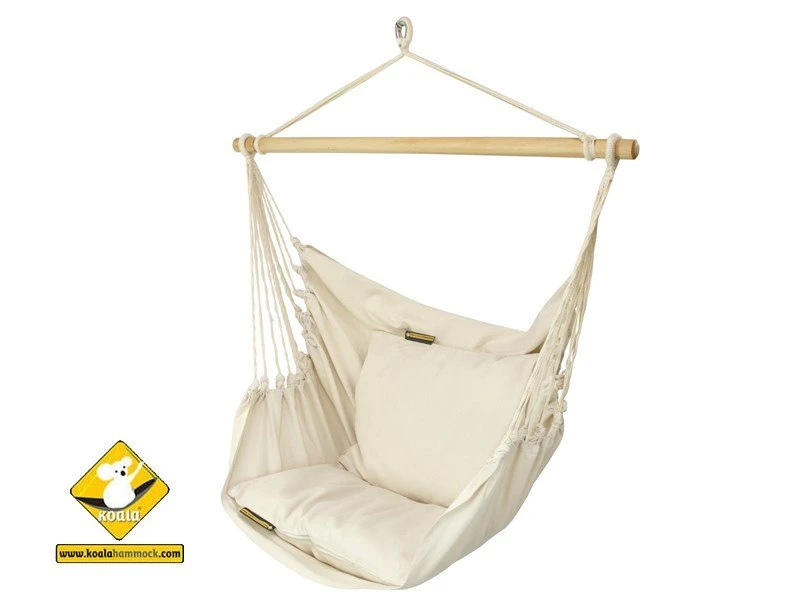 Fotel Hamakowy Szeroki, KOALA, Ecru, 130x127 Cm 3 Fotel Hamakowy Szeroki, KOALA, Ecru, 130x127 Cm