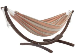 Hamak VIVERE C8SPSN, Pomarańczowo-szary, 120x260 Cm
