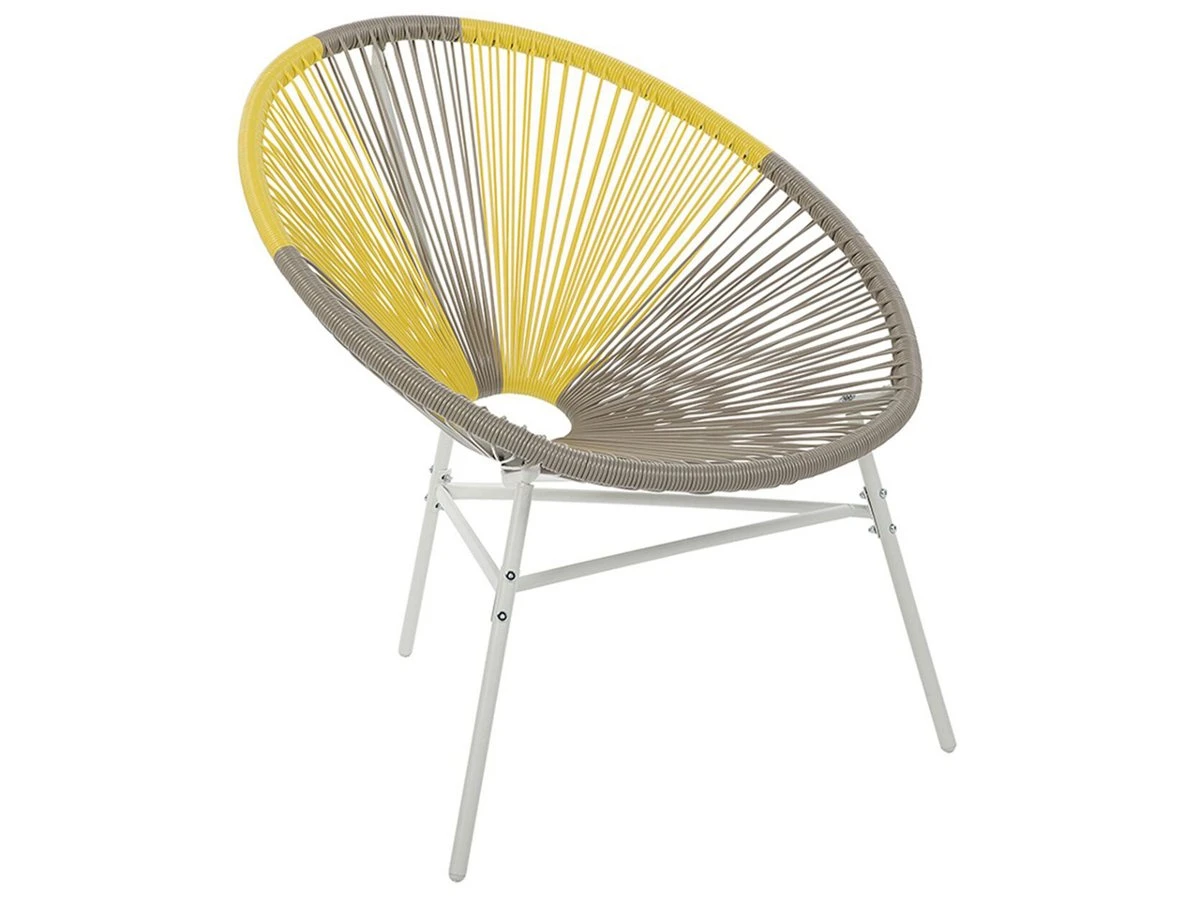 Krzesło BELIANI Acapulco, Beżowo-żółte 3 Krzesło BELIANI Acapulco, Beżowo-żółte