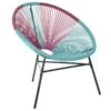 Krzesło BELIANI Acapulco, Różowo-turkusowe -Building Materials Shop krzeslo beliani acapulco rozowo turkusowe b iext126557148