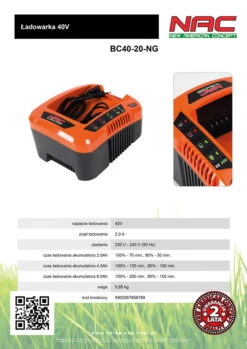 Ładowarka NAC BC40-20-NG