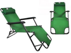 Leżak Składany Ogrodowy Fotel Plażowy 3 Pozycje Z MALATEC