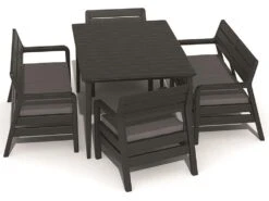 Meble Ogrodowe ALLIBERT De La Fiesta, Grafitowe