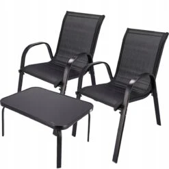 MEBLE OGRODOWE Taras Zestaw Komplet Stół Krzesła FIESTA