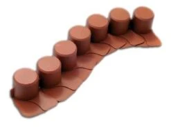 Palisada Ogrodowa PROSPERPLAST IPAL7-R222, Brązowa, 4,05 M