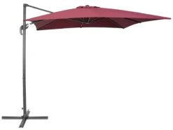 Parasol Ogrodowy BELIANI Monza, Burgundowy, 250x250x235 Cm