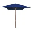 VIDAXL Parasol Ogrodowy Na Drewnianym Słupku, Niebieski, 200x300 Cm -Building Materials Shop parasol ogrodowy na drewnianym slupku niebieski 200x300 cm b iext72627493
