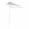 Parasol Ogrodowy, Półokrągły, Biały, 270x235 Cm -Building Materials Shop parasol ogrodowy polokragly bialy 270x235 cm b iext70844669