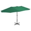 Parasol Ogrodowy VidaXL, Zielony, 460x270 Cm