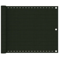 Parawan Balkonowy VIDAXL, Ciemnozielony, 75x600 Cm