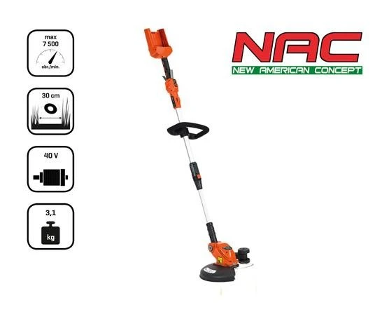 Podkaszarka żyłkowa NAC TB40-BL-NG 3 Podkaszarka żyłkowa NAC TB40-BL-NG