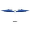 Podwójny Parasol Na Stalowym Słupku VIDAXL, Niebieski, 250x250 Cm -Building Materials Shop podwojny parasol na stalowym slupku vidaxl niebieski 250x250 cm b iext68172358
