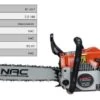 Spalinowa Piła łańcuchowa NAC CST61-50AC, 50 Cm -Building Materials Shop spalinowa pila lancuchowa nac cst61 50ac 50 cm b iext69484009