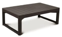 Stół CURVER Lyon, Brązowy, 40-65x116x71 Cm