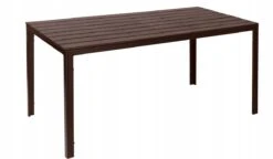 Stół Ogrodowy MODERNHOME Ciemnobrązowy, 74x156x78 Cm