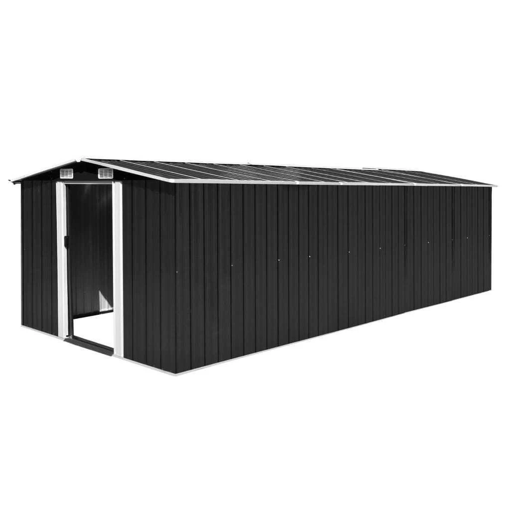 Szopa Ogrodowa VIDAXL, Czarna, 257x597x178 Cm 3 Szopa Ogrodowa VIDAXL, Czarna, 257x597x178 Cm