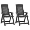 VidaXL Rozkładane Krzesła Do Ogrodu, 2 Szt., Plastikowe, Antracytowe -Building Materials Shop vidaxl rozkladane krzesla do ogrodu 2 szt plastikowe antracytowe b iext68174253