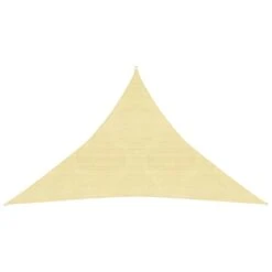 VIDAXL Żagiel Przeciwsłoneczny, 160 G/m², Beżowy, 2,5x2,5x3,5 M, HDPE