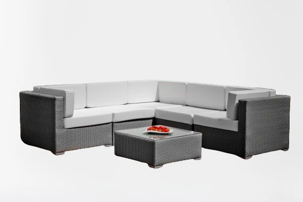 Zestaw Mebli Ogrodowych BELLO GIARDINO Altro, Szary, 7 Elementów 3 Zestaw Mebli Ogrodowych BELLO GIARDINO Altro, Szary, 7 Elementów