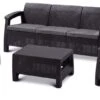 Zestaw Mebli Ogrodowych KETER Corfu Set Max, Grafitowo-szary, 4 Elementy -Building Materials Shop zestaw mebli ogrodowych keter corfu set max grafitowo szary 4 elementy b iext134113210