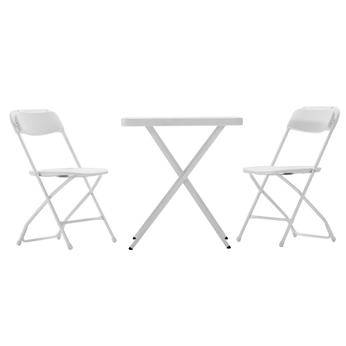 Zestaw Stół Z Krzesłami NEWSTORM Aruba, Biały, 3 Elementy 3 Zestaw Stół Z Krzesłami NEWSTORM Aruba, Biały, 3 Elementy